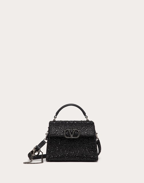 Red Valentino BORSA A MANO MINI VSLING CON RICAMO SPARKLING Saldi Di Fabbrica