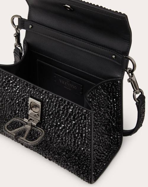 Red Valentino BORSA A MANO MINI VSLING CON RICAMO SPARKLING Saldi Di Fabbrica