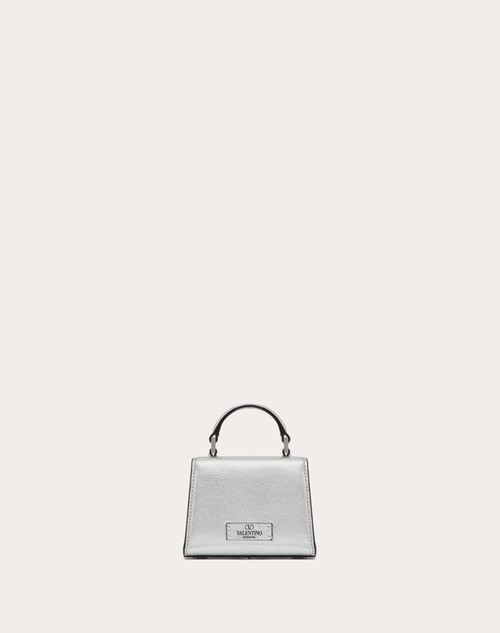 Red Valentino BORSA A MANO MICRO VSLING IN VITELLO GRANATO METALLIZZATO Vendite Flash