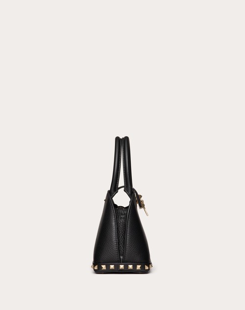 Red Valentino BORSA PICCOLA A MANO VALENTINO GARAVANI ROCKSTUD IN VITELLO GRANATO Italy