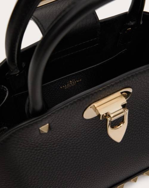 Red Valentino BORSA PICCOLA A MANO VALENTINO GARAVANI ROCKSTUD IN VITELLO GRANATO Italy