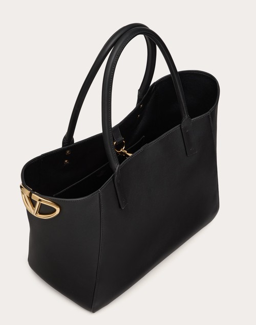 Red Valentino BORSA SHOPPING VLOGO SIDE IN VITELLO NAPPATO 2025