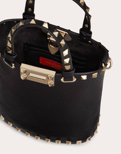 Red Valentino POUCH CON TRACOLLA ROCKSTUD IN VITELLO GRANATO Nuovo