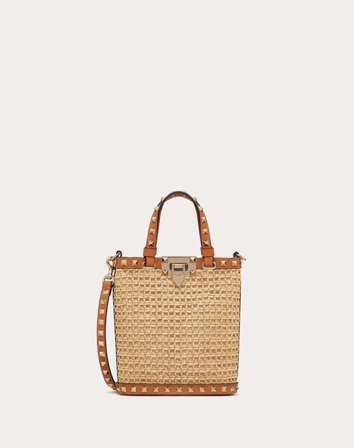 Red Valentino MINI BORSA CON TRACOLLA ROCKSTUD IN RAFIA Qualità
