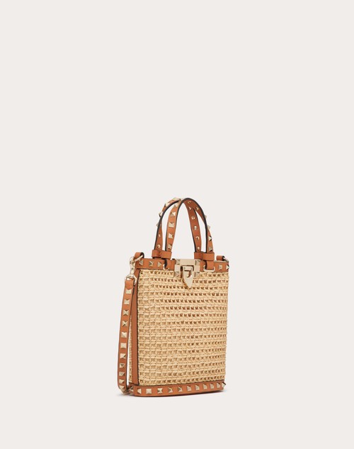 Red Valentino MINI BORSA CON TRACOLLA ROCKSTUD IN RAFIA Qualità