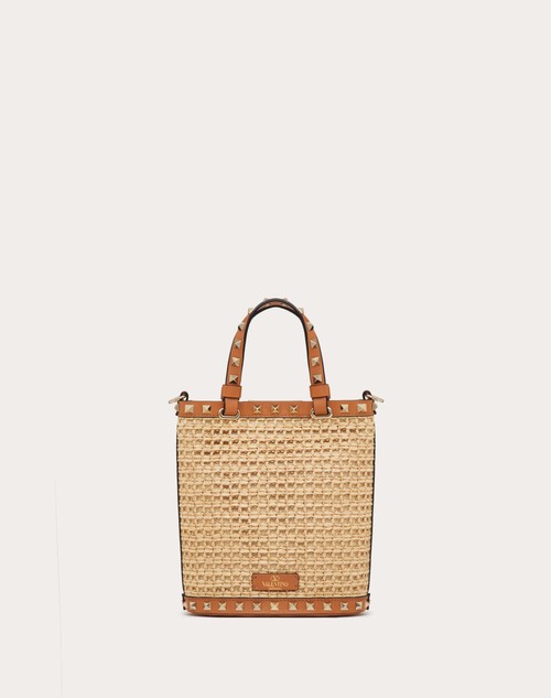 Red Valentino MINI BORSA CON TRACOLLA ROCKSTUD IN RAFIA Qualità