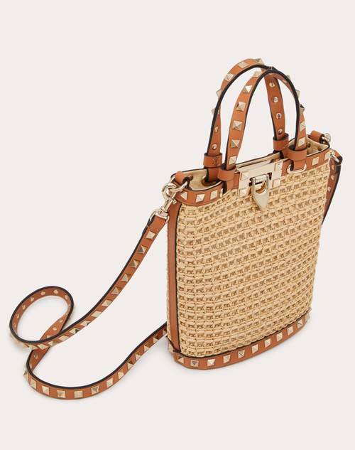 Red Valentino MINI BORSA CON TRACOLLA ROCKSTUD IN RAFIA Qualità