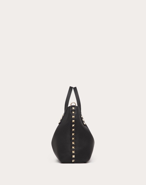 Red Valentino BORSA PICCOLA ROCKSTUD IN VITELLO GRANATO CON FODERA A CONTRASTO Spedizione Gratuita