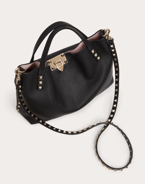 Red Valentino BORSA PICCOLA ROCKSTUD IN VITELLO GRANATO CON FODERA A CONTRASTO Pezzi Unici