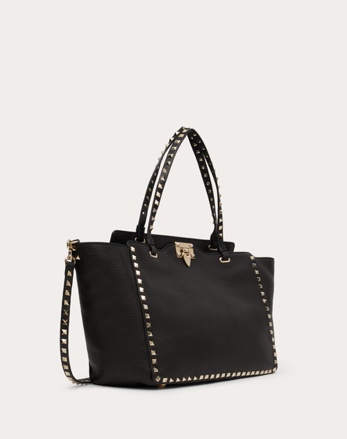 Red Valentino BORSA MEDIA ROCKSTUD IN VITELLO GRANATO Soddisfazione Garantita