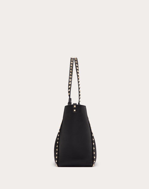 Red Valentino BORSA MEDIA ROCKSTUD IN VITELLO GRANATO Soddisfazione Garantita