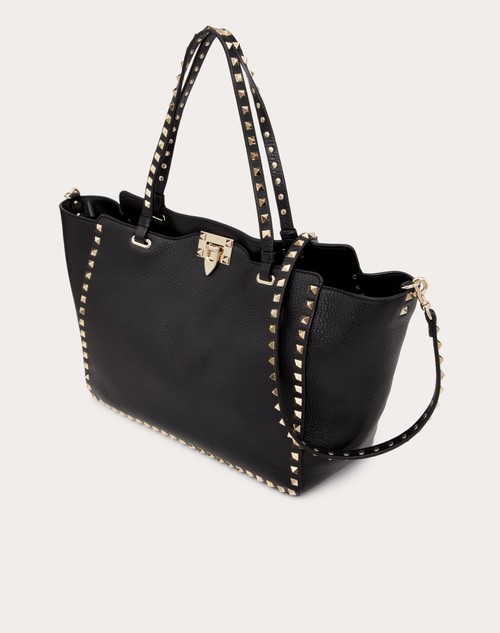 Red Valentino BORSA MEDIA ROCKSTUD IN VITELLO GRANATO Soddisfazione Garantita