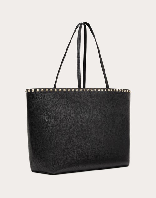 Red Valentino BORSA SHOPPING ROCKSTUD IN VITELLO GRANATO Qualità Garantita