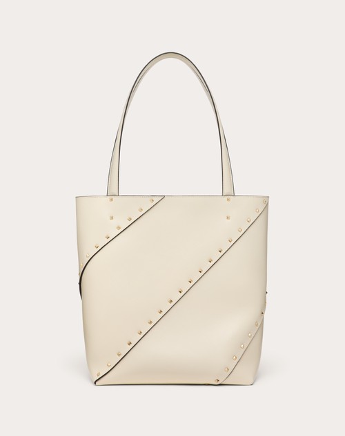 Red Valentino BORSA SHOPPING VALENTINO GARAVANI VALENTINO GARAVANI ROCKSTUD WISPY IN VITELLO Fino Al -60%