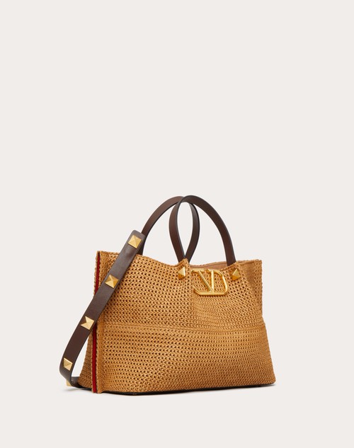 Red Valentino BORSA SHOPPING MEDIA IN RAFIA SINTETICA Prezzo Ridotto