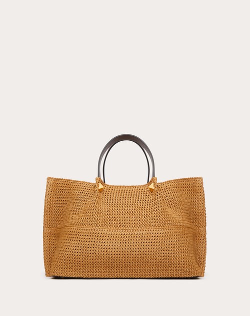 Red Valentino BORSA SHOPPING MEDIA IN RAFIA SINTETICA Prezzo Ridotto