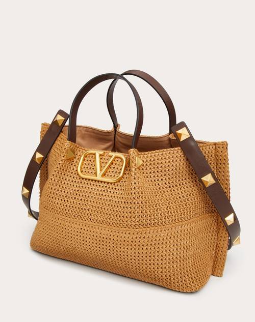 Red Valentino BORSA SHOPPING MEDIA IN RAFIA SINTETICA Prezzo Ridotto