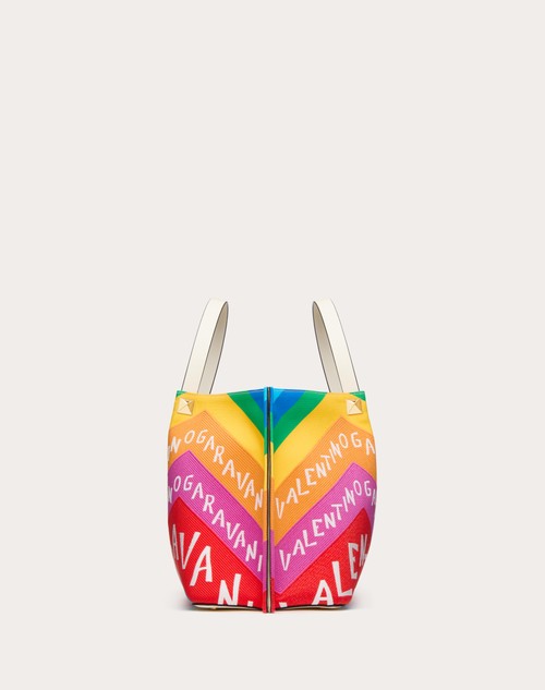 Red Valentino BORSA SHOPPING MEDIA VALENTINO GARAVANI ESCAPE IN CANVAS CON STAMPA CHEVRON24 Convenienza