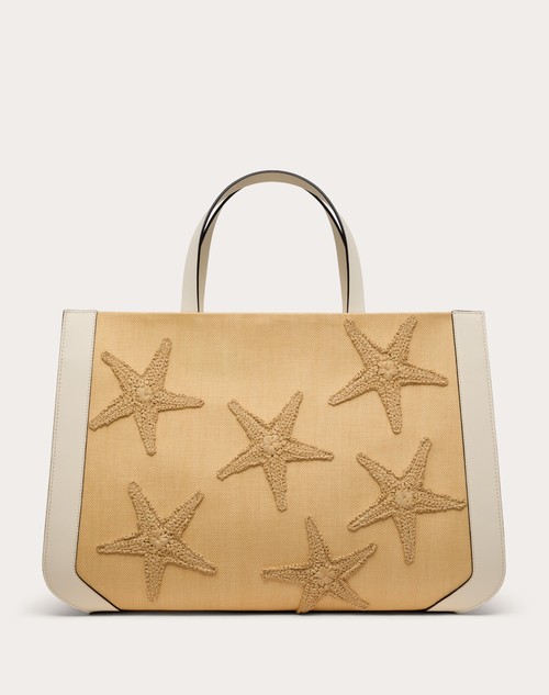 Red Valentino BORSA A MANO VALENTINO GARAVANI ESCAPE IN RAFIA CON RICAMO Novità