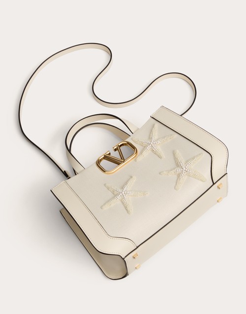Red Valentino BORSA PICCOLA A MANO VALENTINO GARAVANI ESCAPE IN RAFIA CON RICAMO Presa