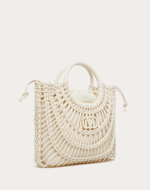 Red Valentino BORSA SHOPPING VALENTINO GARAVANI ALLKNOTS IN PELLE INTRECCIATA Economico