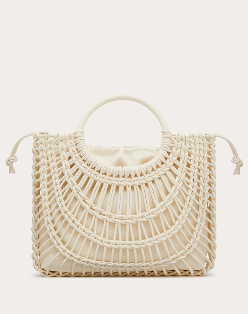 Red Valentino BORSA SHOPPING VALENTINO GARAVANI ALLKNOTS IN PELLE INTRECCIATA Economico
