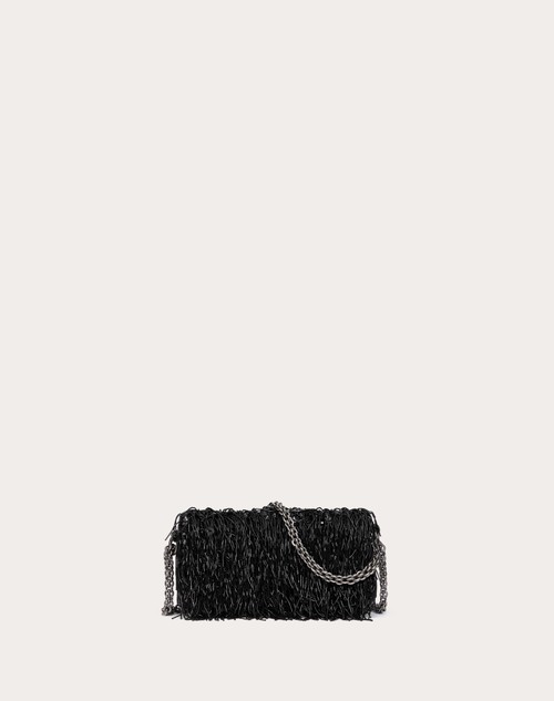 Red Valentino BORSA PICCOLA A SPALLA VALENTINO GARAVANI LOCÒ RICAMATA Offerte