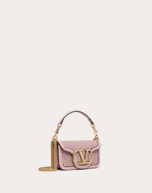 Red Valentino BORSA PICCOLA A SPALLA VALENTINO GARAVANI LOCÒ IN PELLE INTRECCIATA Saldi Di Fabbrica