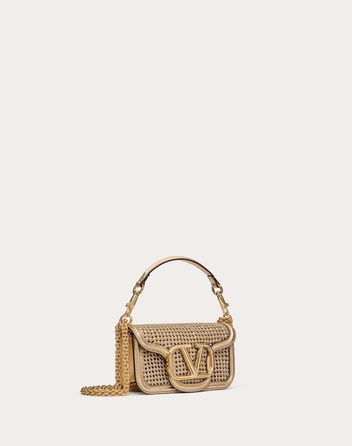 Red Valentino BORSA PICCOLA A SPALLA VALENTINO GARAVANI LOCÒ IN PELLE INTRECCIATA METALLIZZATA I Più Venduti
