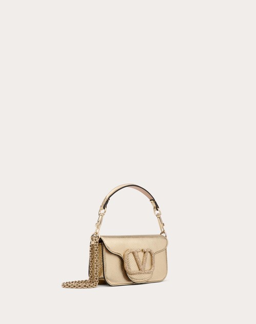 Red Valentino BORSA PICCOLA A SPALLA VALENTINO GARAVANI VALENTINO GARAVANI LOCÒ IN KARUNG METALLIZZATO Vendite Flash