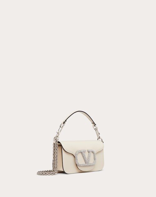 Red Valentino BORSA PICCOLA A SPALLA VALENTINO GARAVANI LOCÒ CON LOGO GIOIELLO Nuova