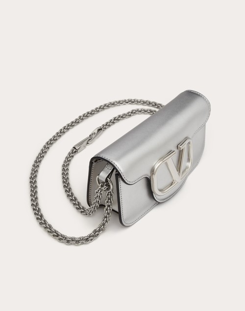 Red Valentino BORSA PICCOLA A SPALLA VALENTINO GARAVANI LOCÒ IN VITELLO METALLIZZATO 2025