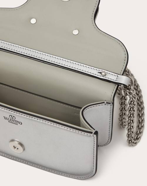 Red Valentino BORSA PICCOLA A SPALLA VALENTINO GARAVANI LOCÒ IN VITELLO METALLIZZATO 2025