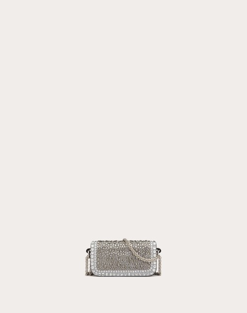 Red Valentino BORSA MICRO CON CATENA VALENTINO GARAVANI LOCÒ CON STRASS Soddisfazione Garantita
