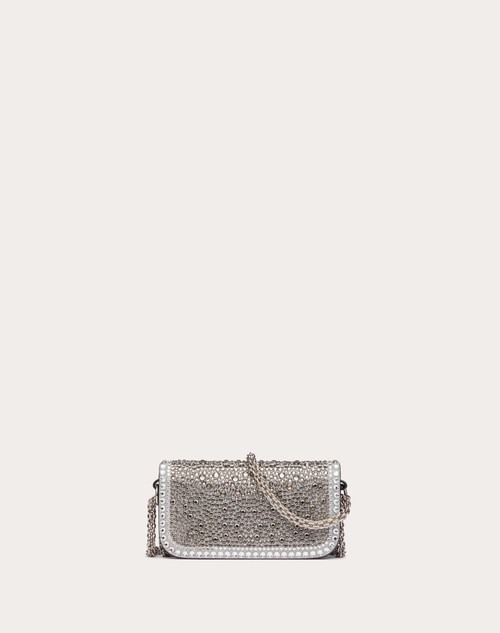 Red Valentino BORSA PICCOLA A SPALLA VALENTINO GARAVANI LOCÒ CON STRASS Qualità Garantita