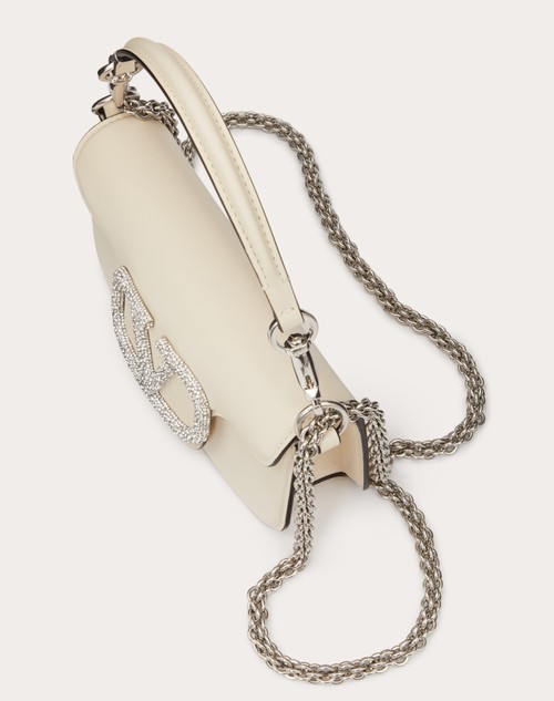 Red Valentino BORSA PICCOLA A SPALLA VALENTINO GARAVANI LOCÒ CON LOGO GIOIELLO Consegna Veloce