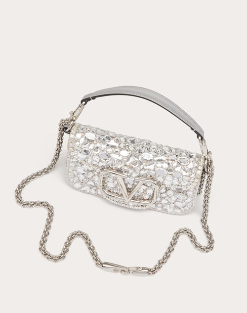 Red Valentino BORSA PICCOLA A SPALLA LOCÒ CON CRISTALLI Prezzo Ridotto