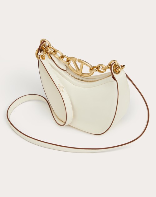 Red Valentino MINI HOBO VLOGO MOON BAG IN NAPPA CON CATENA Presa