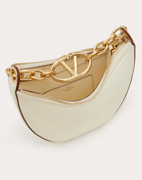 Red Valentino MINI HOBO VLOGO MOON BAG IN NAPPA CON CATENA Presa