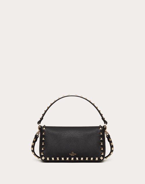 Red Valentino BORSA PICCOLA A TRACOLLA ROCKSTUD IN VITELLO GRANATO In Vendita