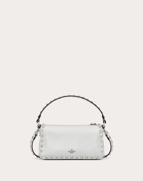 Red Valentino BORSA PICCOLA A TRACOLLA ROCKSTUD IN VITELLO GRANATO METALLIZZATO Hotsell