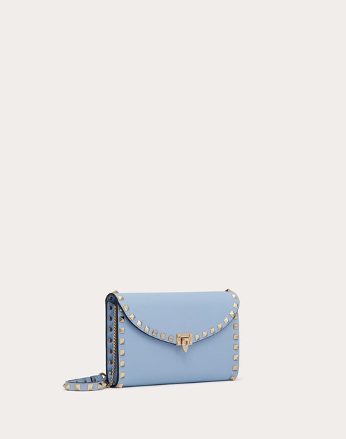 Red Valentino PORTAFOGLIO CON CATENA ROCKSTUD IN VITELLO GRANATO Cyber Monday