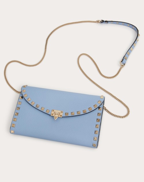 Red Valentino PORTAFOGLIO CON CATENA ROCKSTUD IN VITELLO GRANATO Cyber Monday