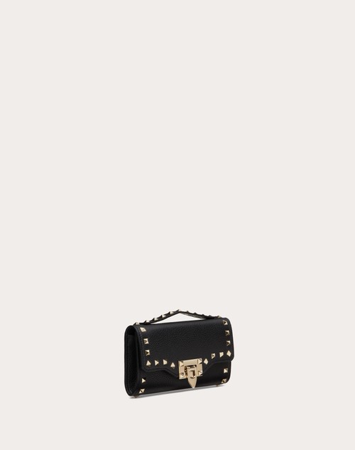 Red Valentino PORTAFOGLIO CON CATENA ROCKSTUD IN VITELLO GRANATO Vendita Economica