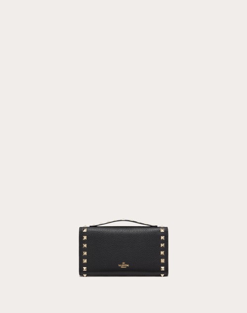 Red Valentino PORTAFOGLIO CON CATENA ROCKSTUD IN VITELLO GRANATO Vendita Economica