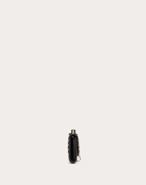 Red Valentino PORTAFOGLIO CON CATENA ROCKSTUD IN VITELLO GRANATO Vendita Economica