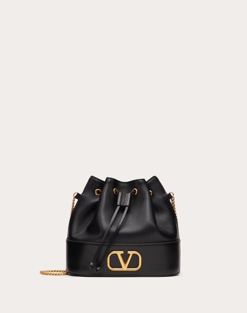 Red Valentino MINI SECCHIELLO CON CATENA VLOGO SIGNATURE IN NAPPA I Più Venduti