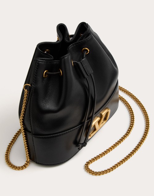Red Valentino MINI SECCHIELLO CON CATENA VLOGO SIGNATURE IN NAPPA I Più Venduti