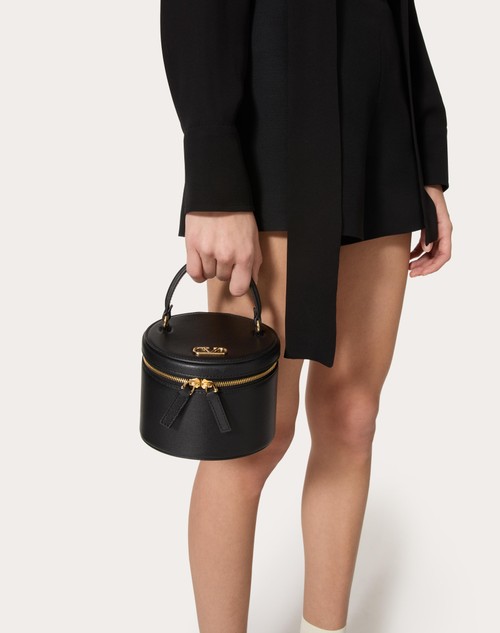 Red Valentino MINI VANITY PORTA GIOIELLI VLOGO SIGNATURE IN VITELLO In Saldo