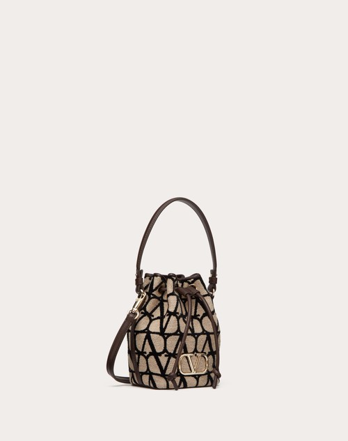 Red Valentino MINI BORSA A SECCHIELLO VLOGO SIGNATURE IN TOILE ICONOGRAPHE Moda